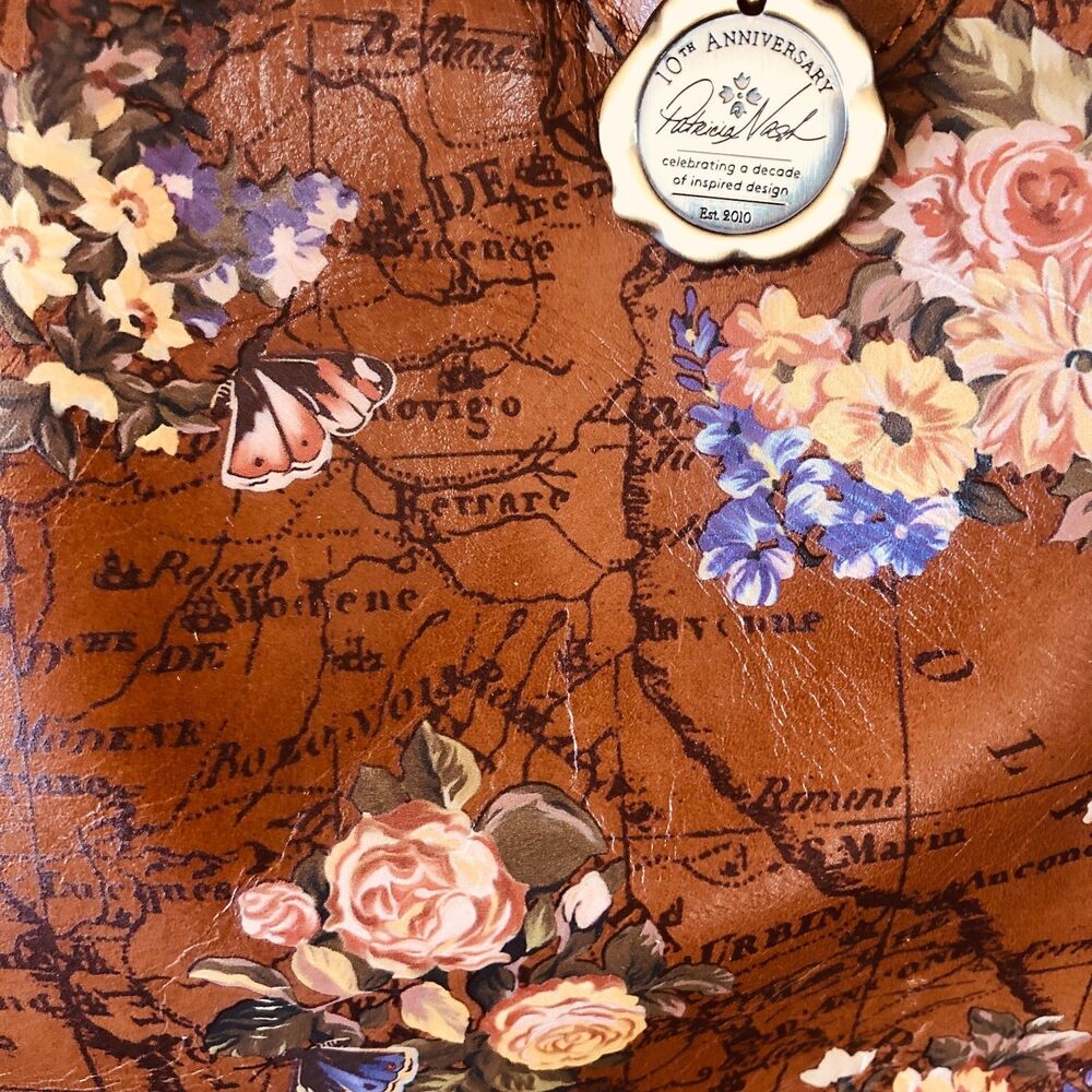 Patricia Nash 10th Anniversary Eastleigh Tote-Leather English Gloral Garden - Picture 3 of 16
